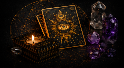 Tarot, crystals and sacred geometry